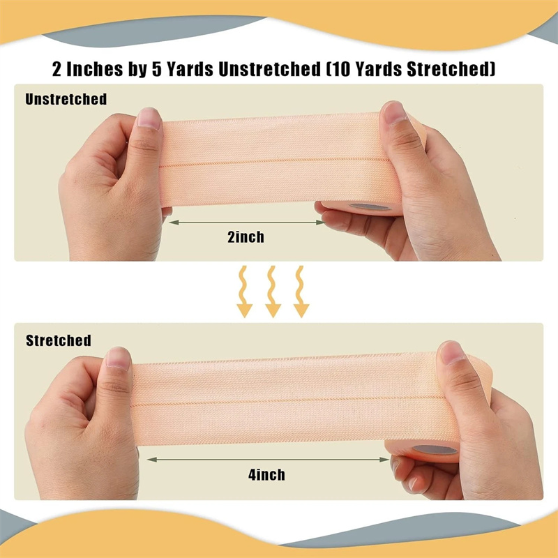 Elastica therapeutica Tape (EAB) - Extende tenaces Bandage pro compressione et Support Elastica therapeutica Tape (EAB) - Extende tenaces Bandage pro compressione et Support